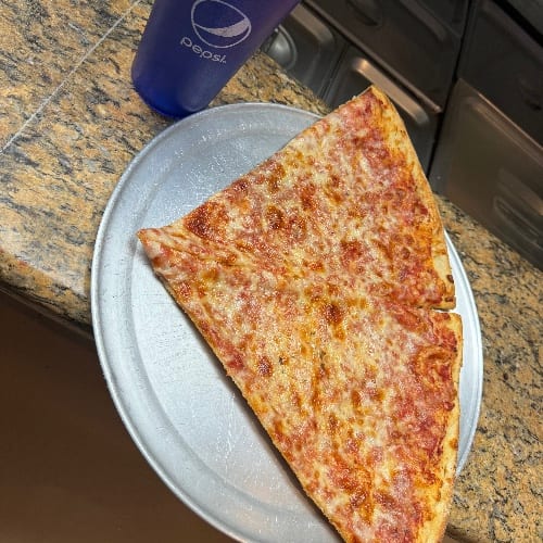 2 Cheese Slices and 1 Fountain Drink.