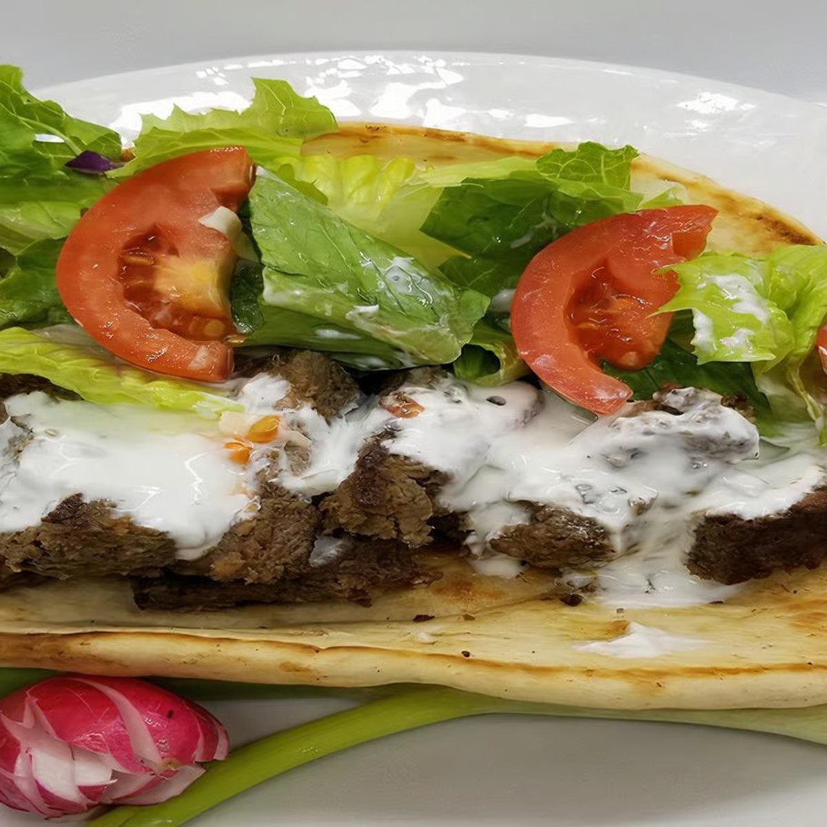 Gyro on Pita.