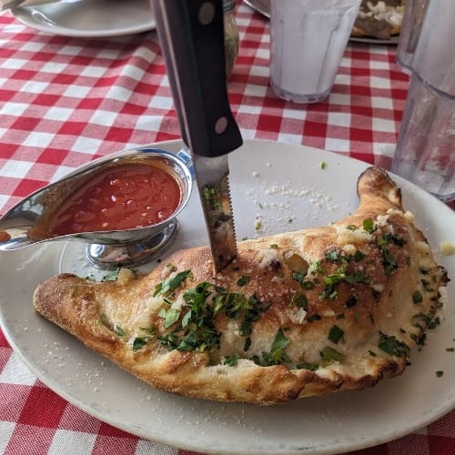 Cheese Stuffed Calzone - Lunch Special.