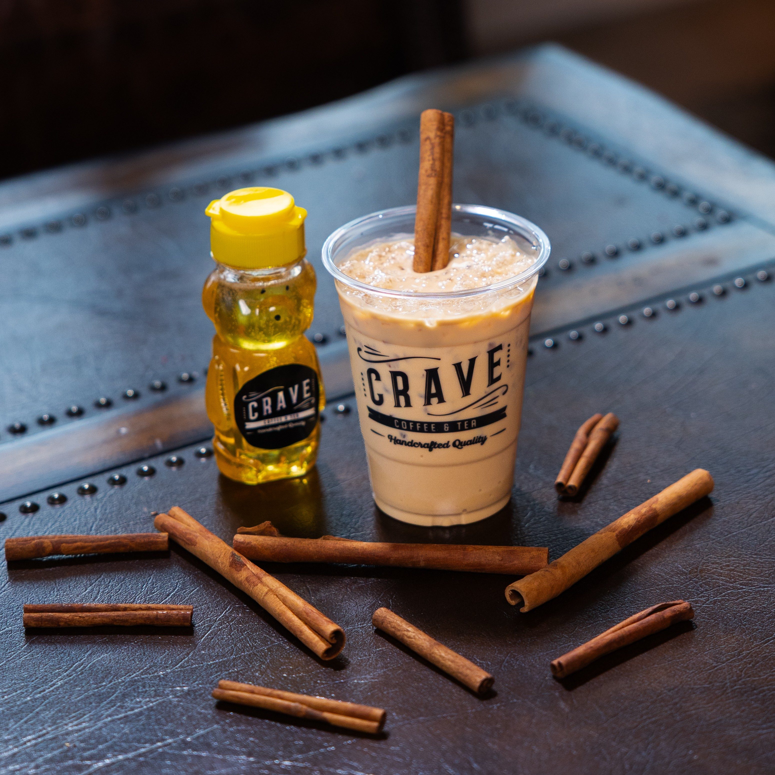 Iced Honey Cinnamon Latte.