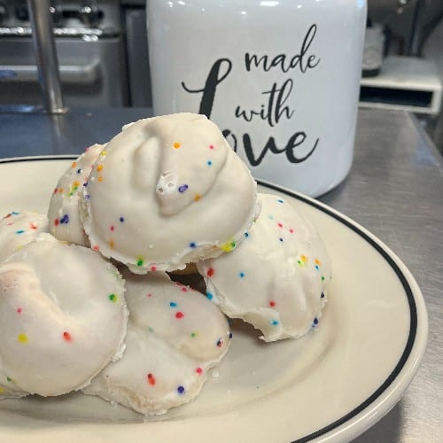 Box of Me-Ma's Italian Cookies.