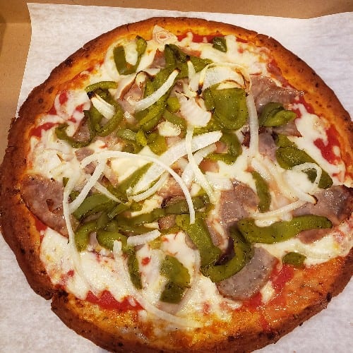 Cauliflower Four Toppings Pizza (10" (6 Slices)).