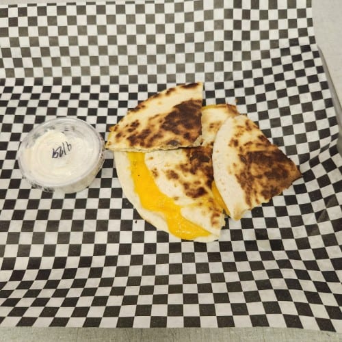 CHEESE QUESADILLA.