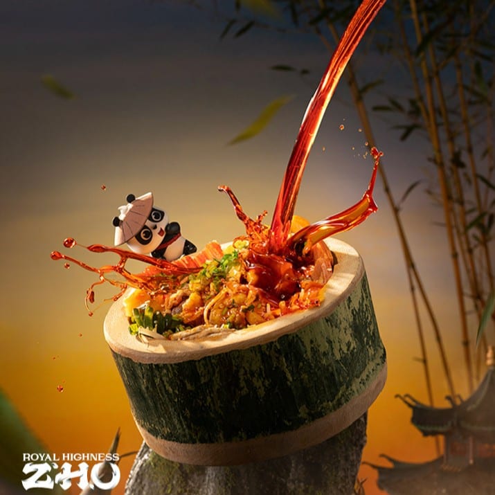 Mixed Veggies and Proteins in Hot Pot (Chengdu) 幺妹儿荤冒菜(成都).