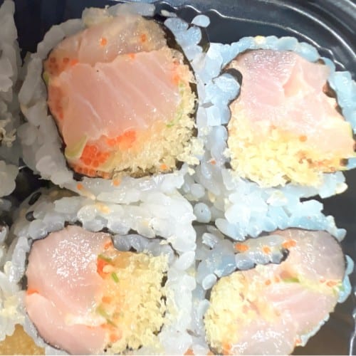 Spicy Yellowtail Sushi Roll.