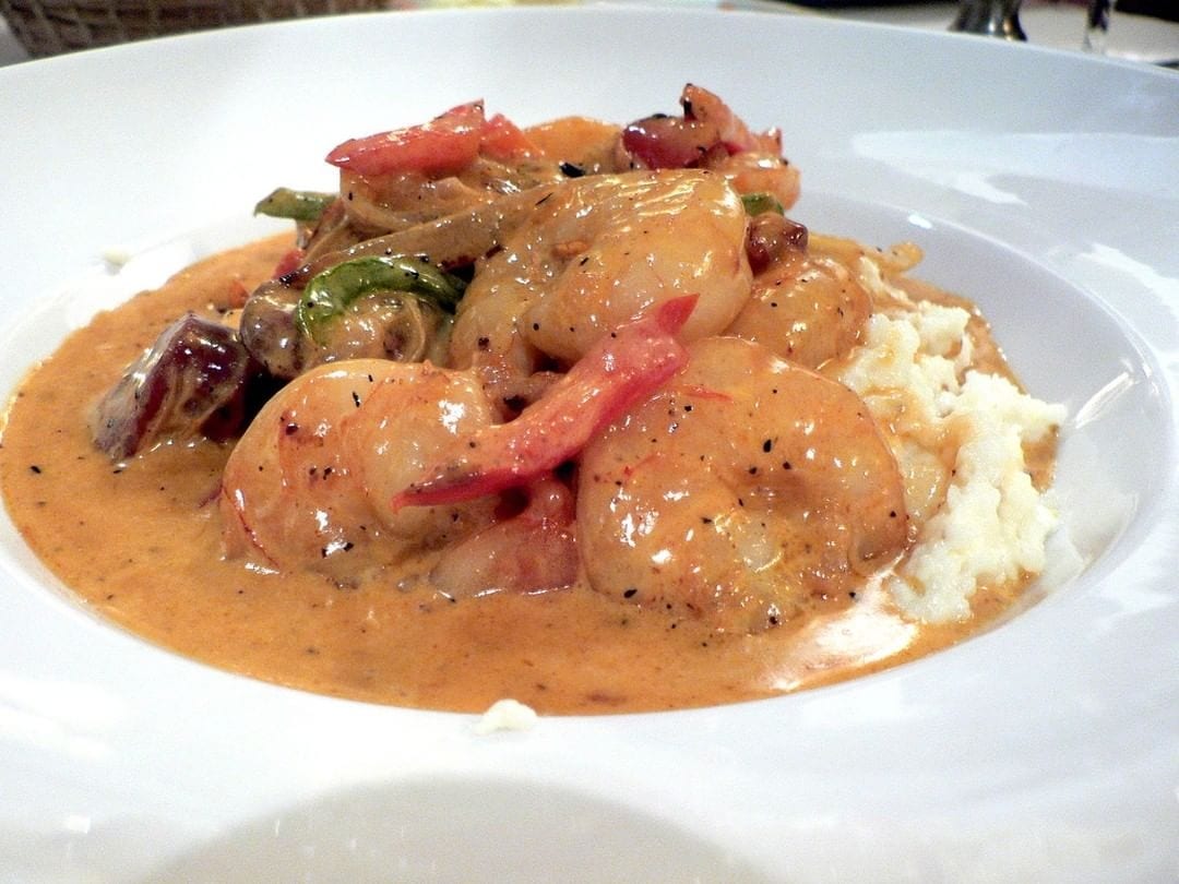 Smothered Shrimp Dinner w/3 sides.