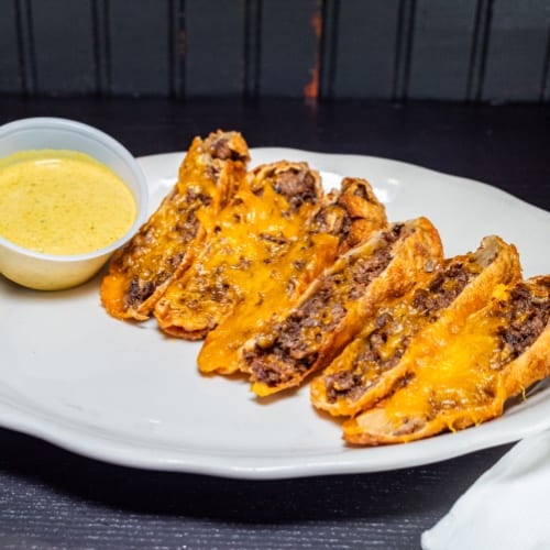 Steak 🥩 & Cheesy 🧀 Egg Rolls.