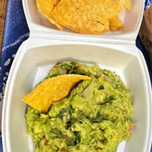 Side of Guacamole and Chips.