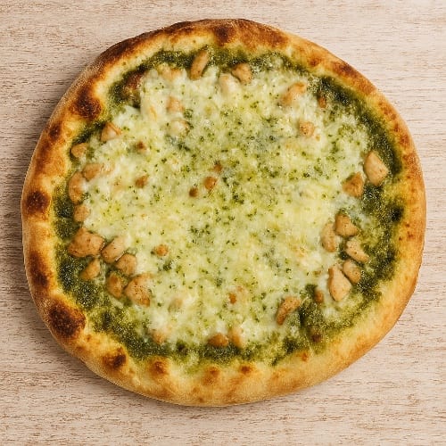 Pesto Pollo Pizza.