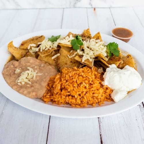 Chilaquiles Mex Plate.