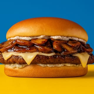 Mushroom Burger Ala Cart