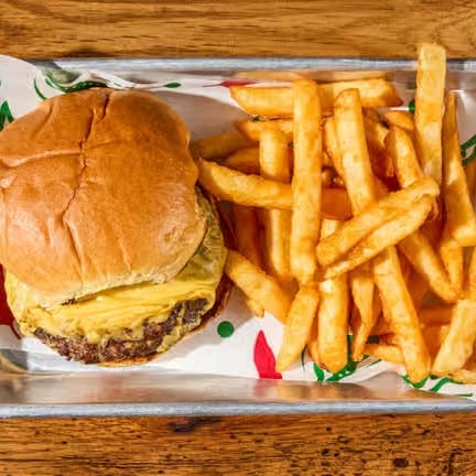 Kids Cheeseburger with Fries.