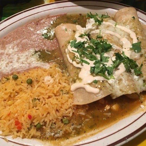 Enchiladas Verdes.