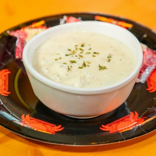 New England Clam Chowder.