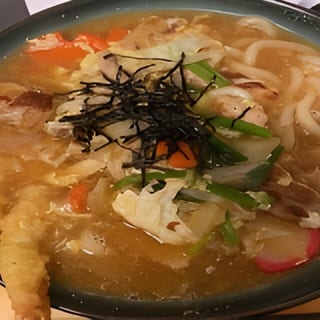 Udon with Chicken and Egg