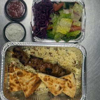 Regular Lamb Shish Kebab Platter
