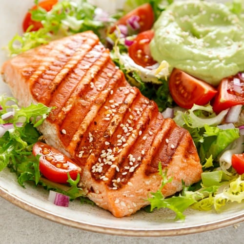 Grilled Salmon.