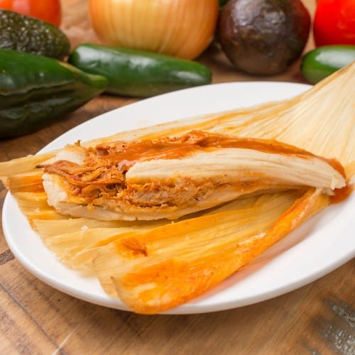 91. Chicken Tamale.