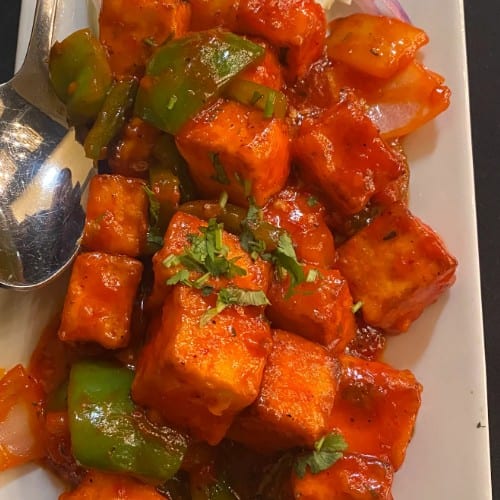 Chili Paneer.