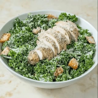 Kale Chicken Caesar Salad