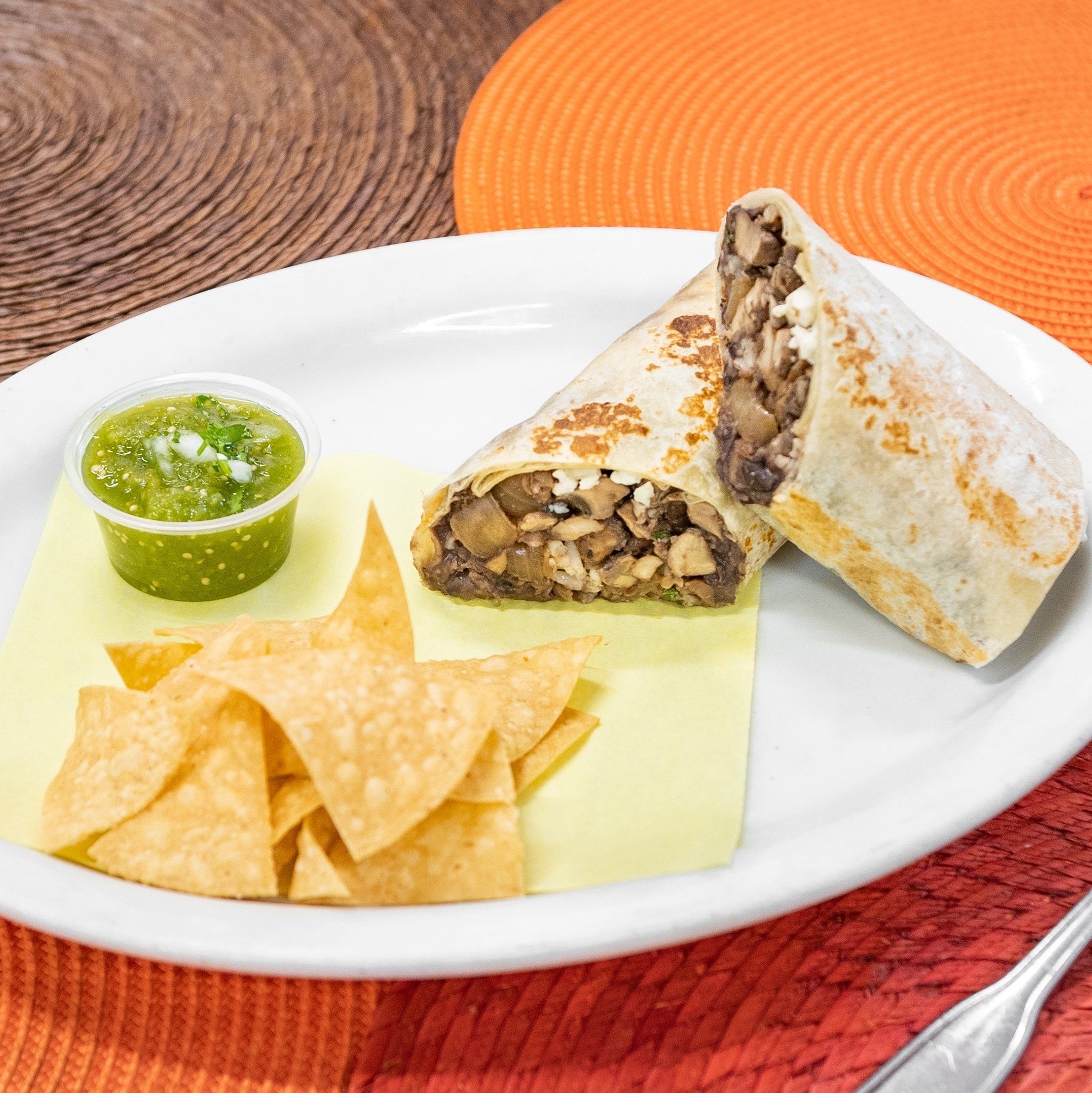 Burrito - Champiñones Con Epazote.