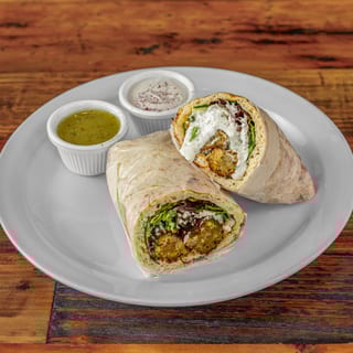 Samosa Chaat Wrap