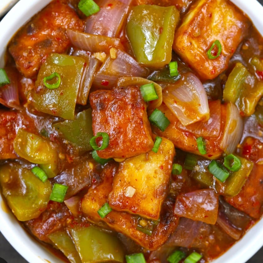 Chilli Paneer.