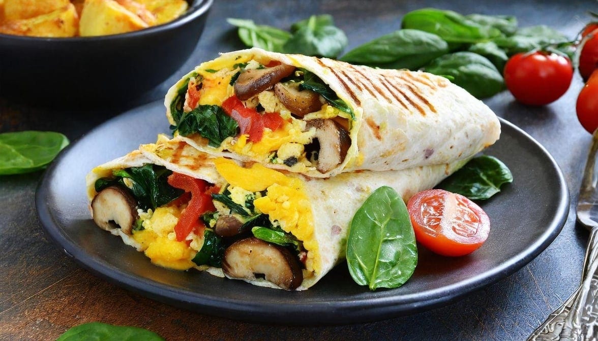 Veggie Breakfast Burrito.