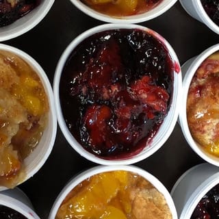 Peach & Blackberry Cobbler