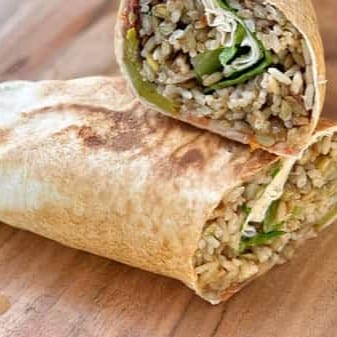 Mujaddara Rice Wrap.