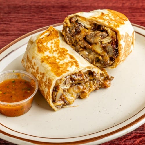 Cheesesteak & Potato Burrito.