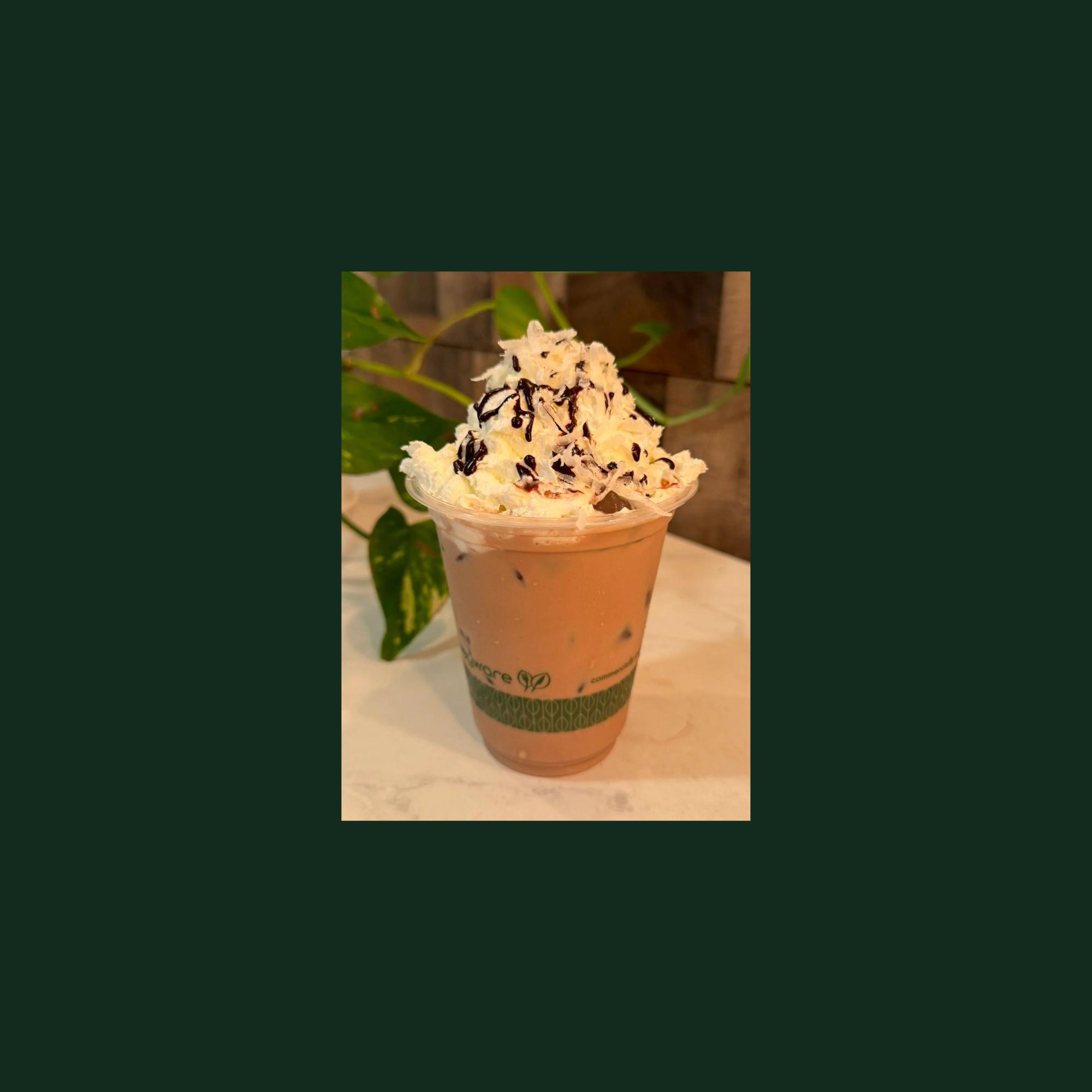 Coconut mocha latte.