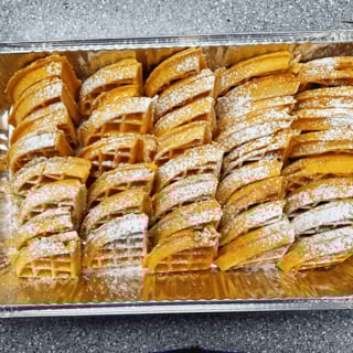 Large Tray Belgian Waffles Only