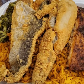 Fish & Salmon Fried Rice