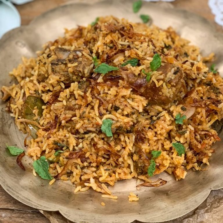 Delicious Goat Biryani and More