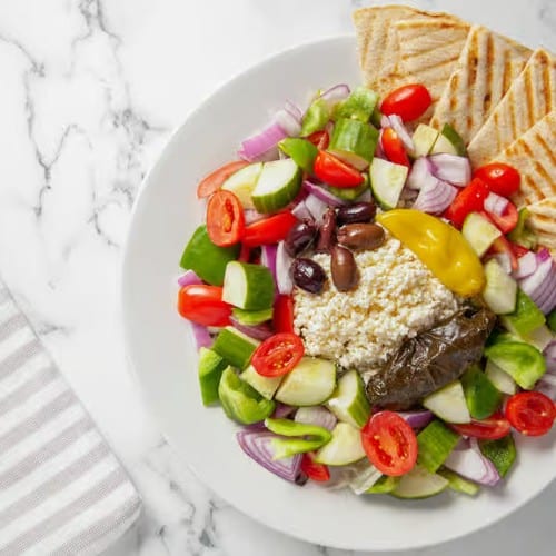 Almost Famous Greek Salad.