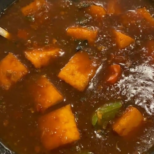 Paneer Manchurian Gravy.