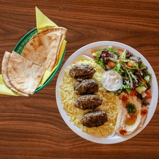Kafta Kabobs Plate