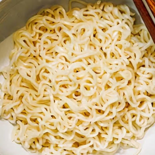 Steamed Ramen Noodles.