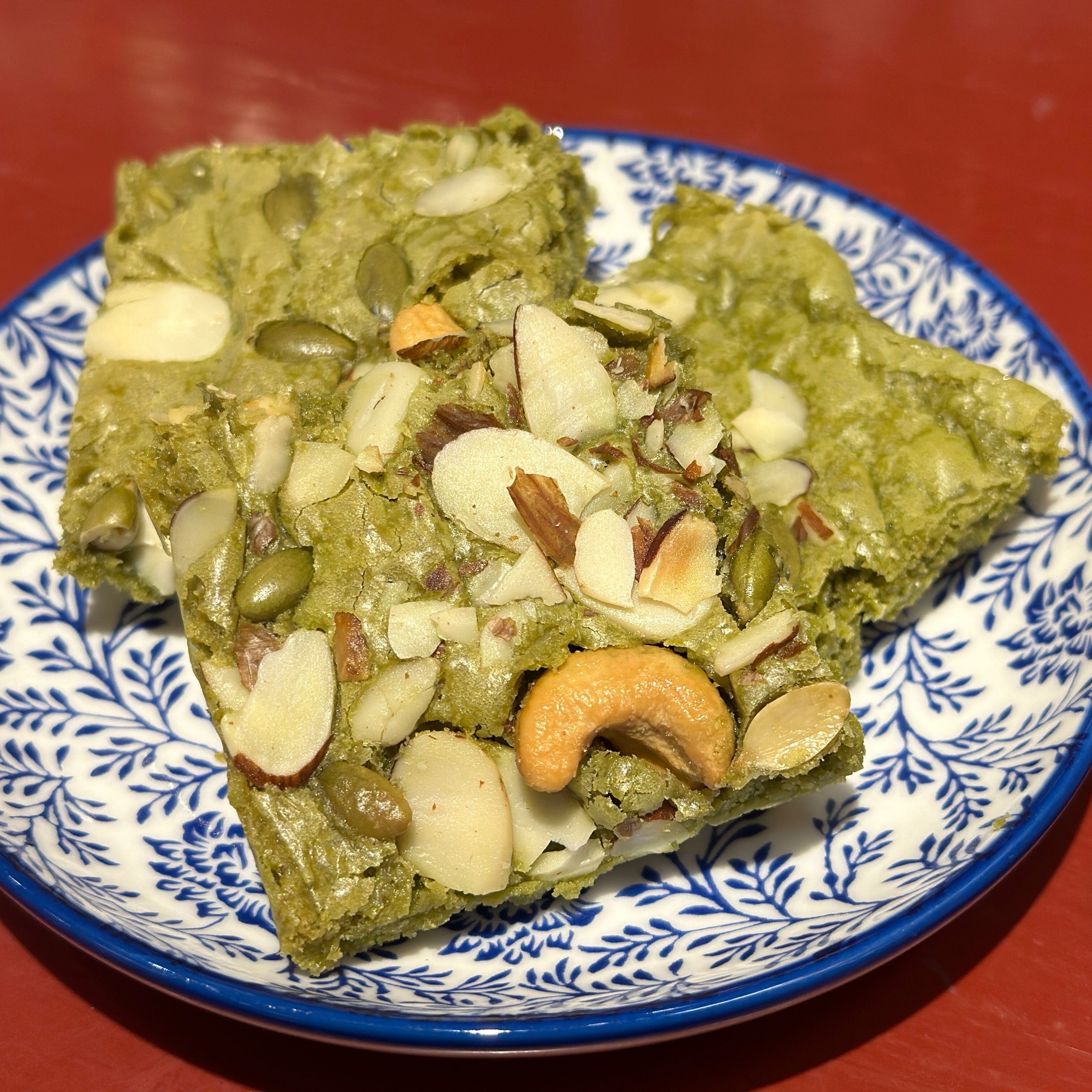 Matcha Green Tea Brownies.