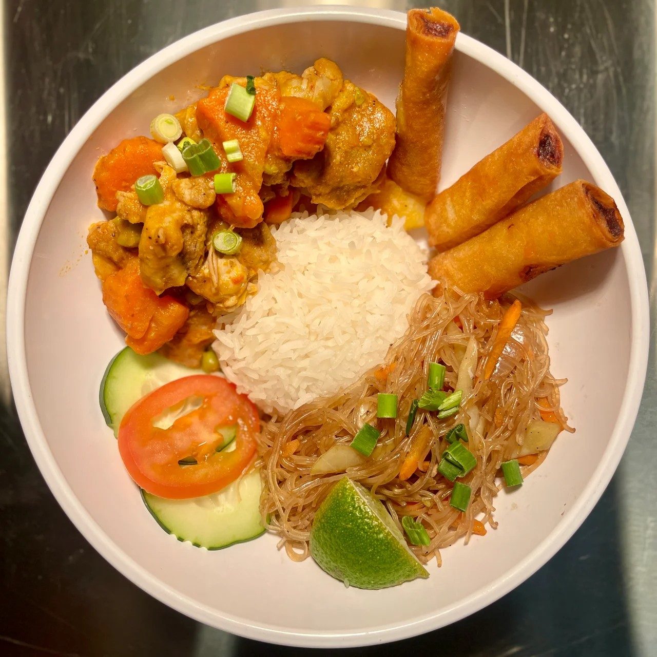Pork Menudo Fiesta Bowl.