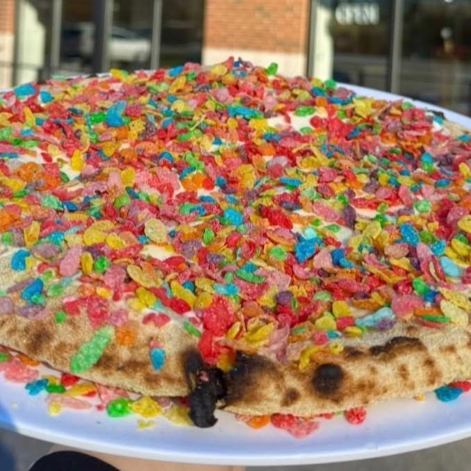 Fruity Pebble Pizza.