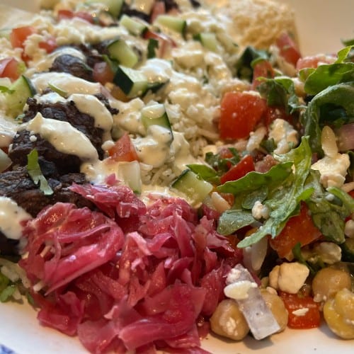 Tenderloin Steak Kabob Bowl.