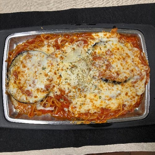 Eggplant Parmigiano.