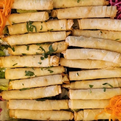 Phyllo Rolls (FETA) Tray.