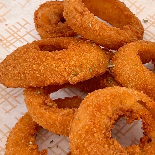 Beer Battered Onion Rings.