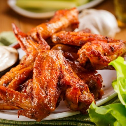 Crispy Jumbo Chicken Wings.