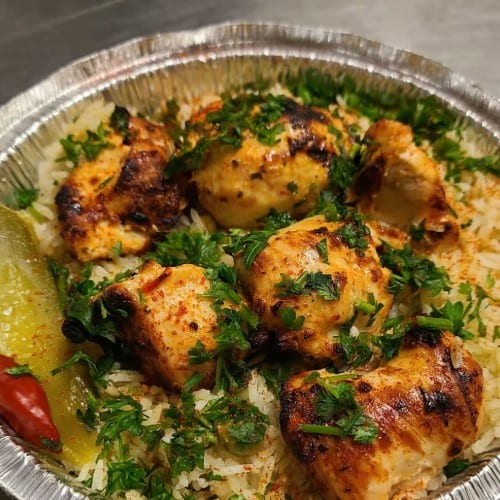 Chicken Kebab O Rice.