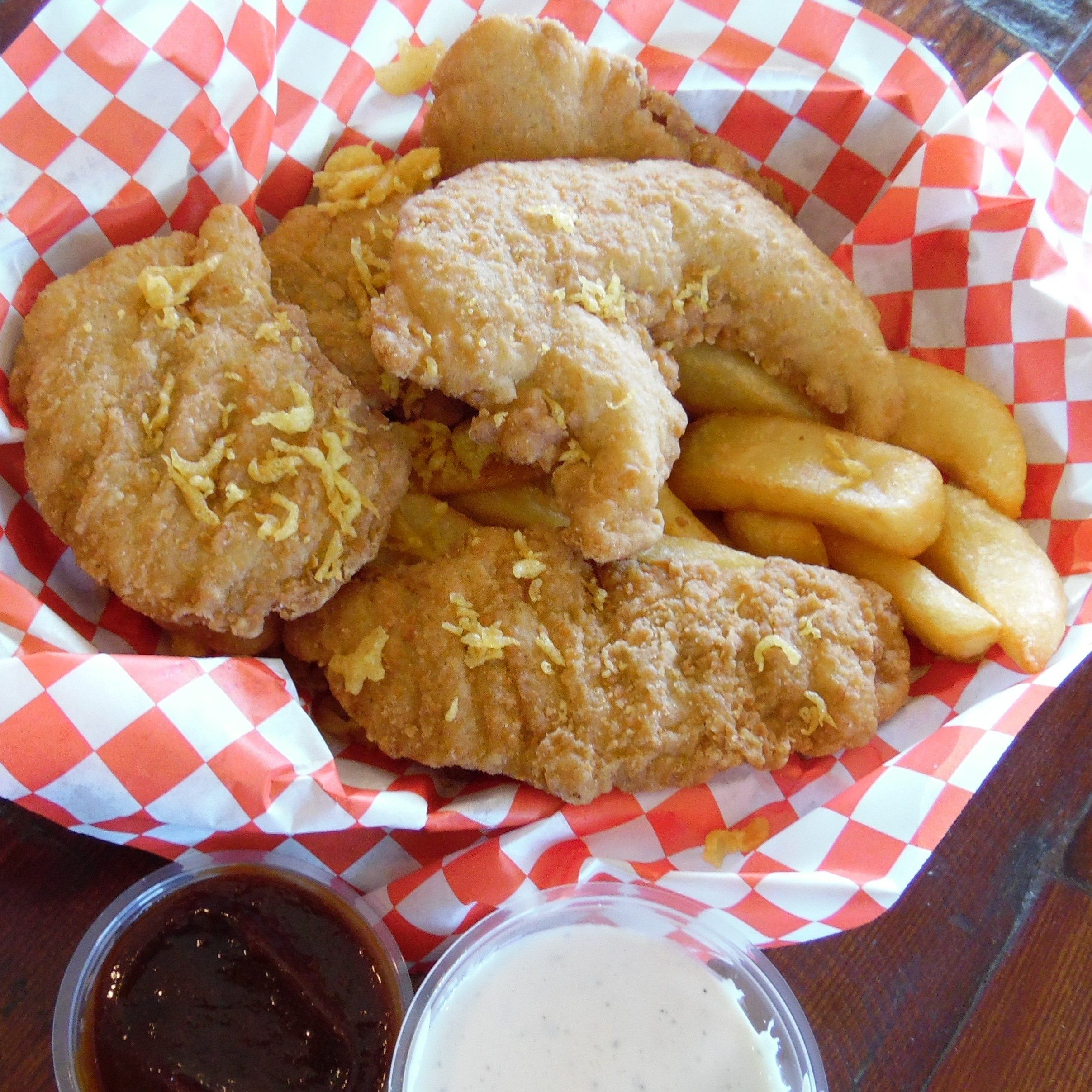 Full Chicken Strip Meal.