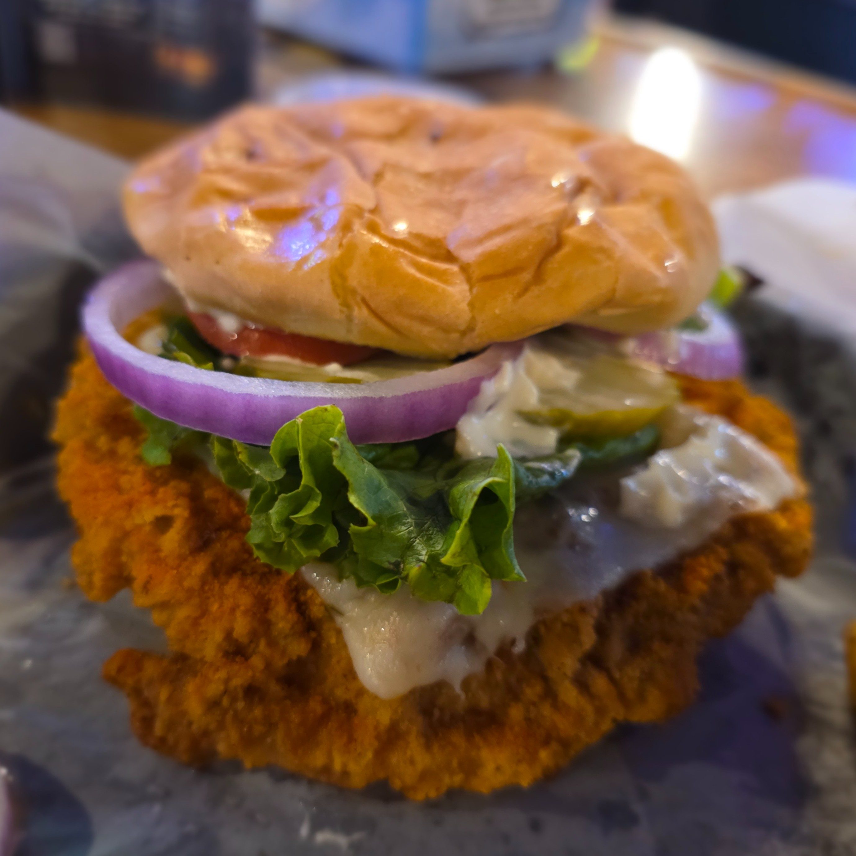 Flat Porker Sandwich.